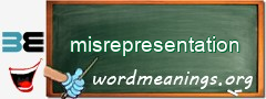 WordMeaning blackboard for misrepresentation